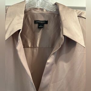 New Ann Taylor v-neck satin looking and feeling too